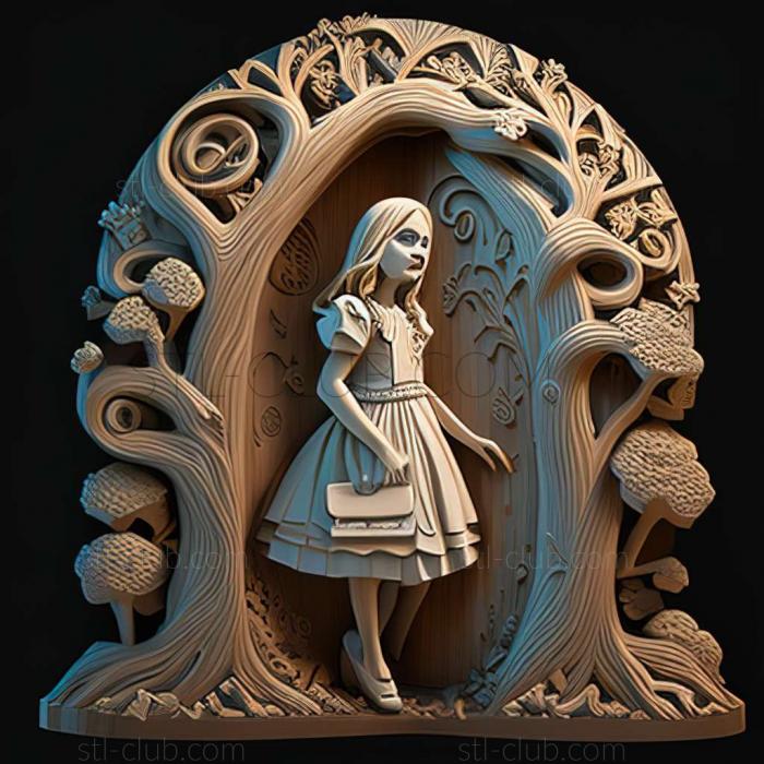 3D model Alice from Alice in Wonderland (STL)